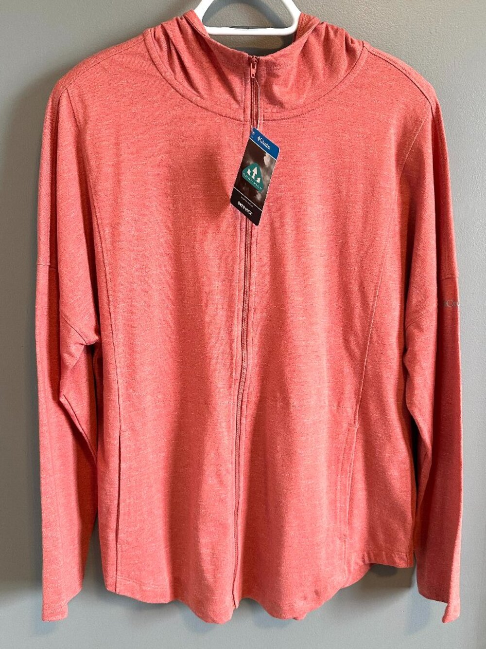 Columbia Cades Cove l Light Weight Omni Wick Jacket with Hoodie l Women's LG NWT